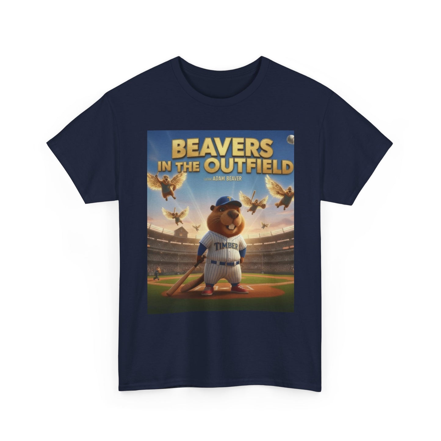 Adam Beaver: Beavers In The Outfield T-Shirt