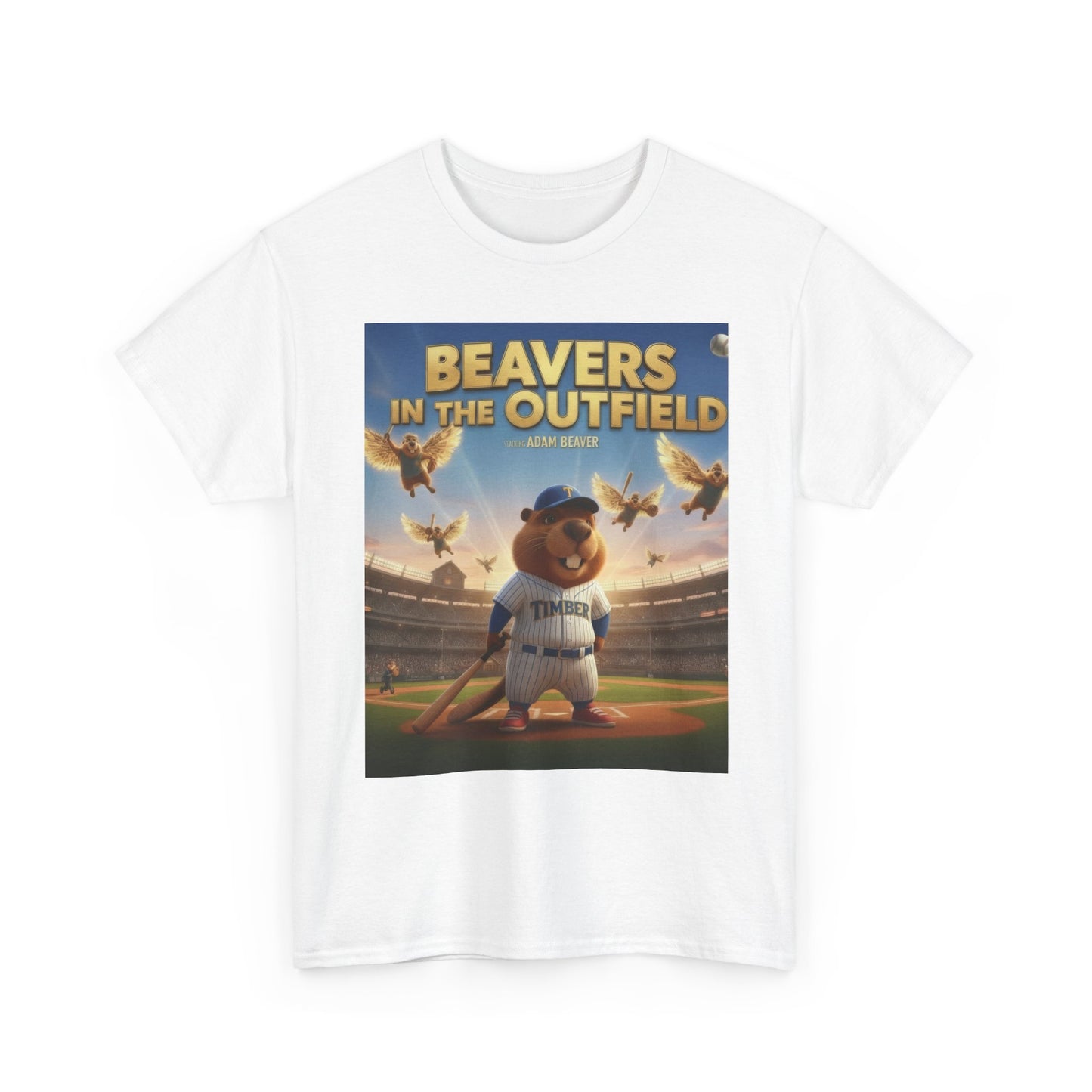 Adam Beaver: Beavers In The Outfield T-Shirt