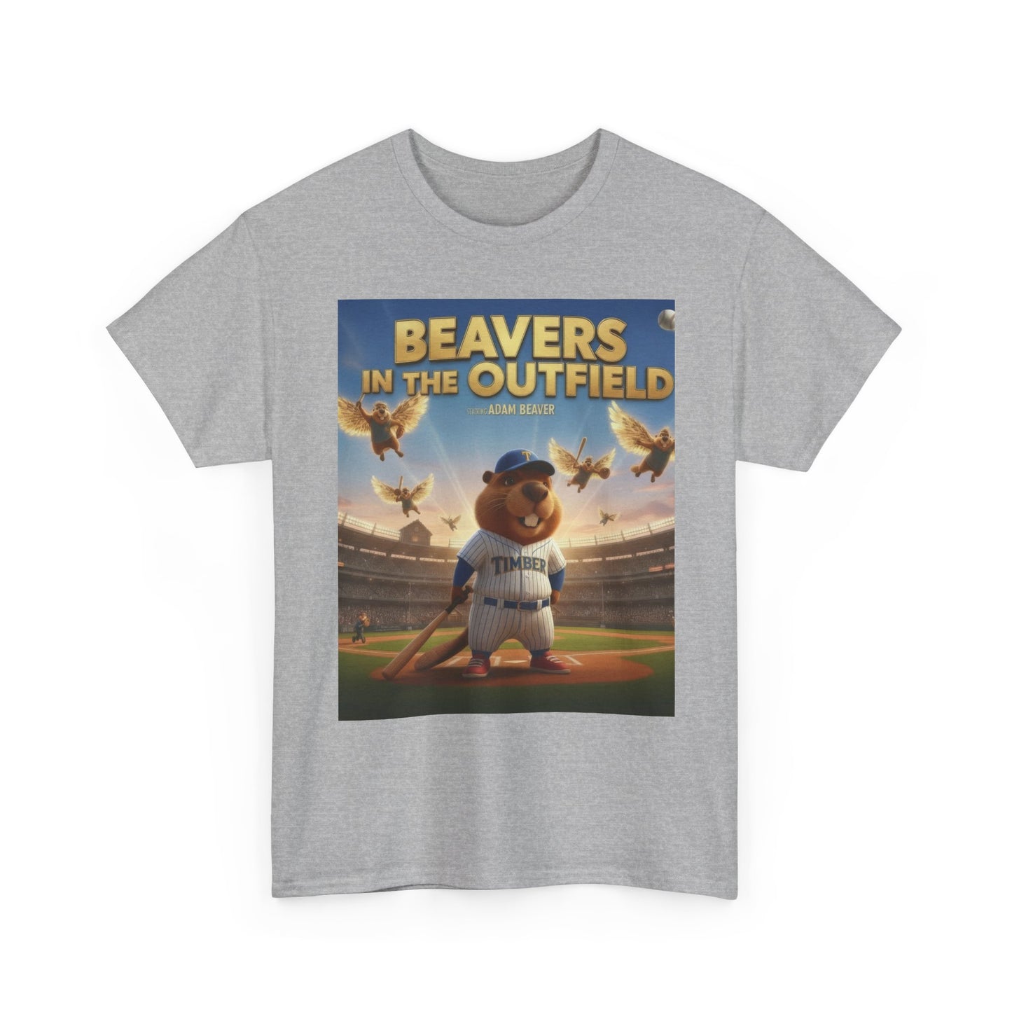 Adam Beaver: Beavers In The Outfield T-Shirt