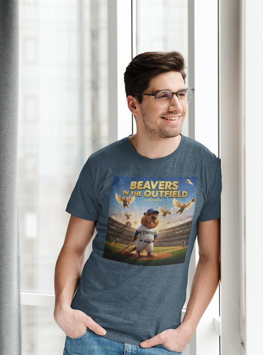 Adam Beaver: Beavers In The Outfield T-Shirt